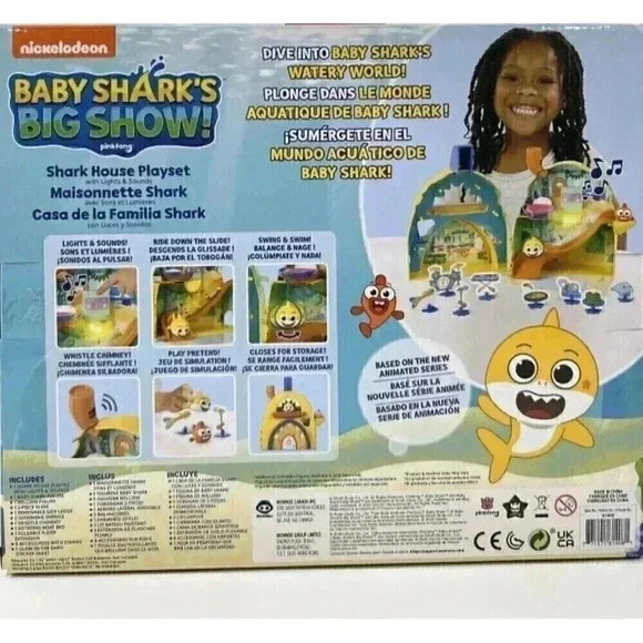 WowWee Baby Shark's Big Show! Shark House Playset Lights and Sounds Toddler Toy - Picture 5 of 5